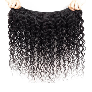 8A Water Wave Hair Bundles Natural Color Remy Human Hair Weft Free Shipping