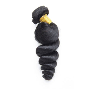 8A Loose Wave Bundles Natural Color Remy Human Hair Weft Free Shipping