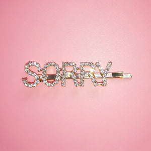 Hair Clips Glittering Letter Hair Pins Twinkle Rhinestone Barrette MOQ 100 Pieces FREE SHIPPING