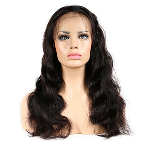 Body Wave Front Lace Wig 150% Density 8 - 24 Inch Natural Color Human Hair Lace Front Wig With Baby Hair