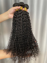 9A Jerry Curl Hair Bundles Natural Color Virgin Human Hair Weft Free Shipping