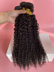 10A Jerry Curly Hair Bundles Natural Color Virgin Human Hair Weft Free Shipping