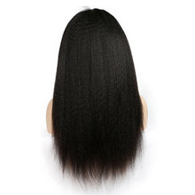 Kinky Straight Lace Front Wig 150%  Density Virgin Human Hair Front Lace Wig With Baby Hair