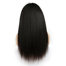Kinky Straight Lace Front Wig 150%  Density Virgin Human Hair Front Lace Wig With Baby Hair