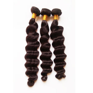 Peruvian Loose Deep Wave Virgin Hair Bundles 3 or 4 Pieces/Pack 100% Human Hair Weaving