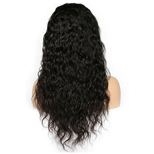 Natural Wave Lace Front Wig 150% Density Swiss Lace Virgin Human Hair Front Lace Wig