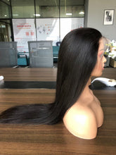 360 Lace Wig Straight Natural Color Virgin Human Hair Free Shipping