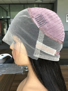 360 Lace Wig Straight Natural Color Virgin Human Hair Free Shipping