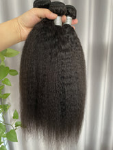 10A Kinky Straight Hair Bundles Natural Color Virgin Human Hair Weft Free Shipping