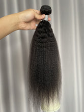 10A Kinky Straight Hair Bundles Natural Color Virgin Human Hair Weft Free Shipping