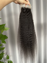 4x4 Kinky Straight Lace Closure Swiss Lace Top Closure Virgin Human Hair Free Part and Middle Part