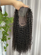 5x5 Closure Wig Kinky Curly Natural Color Virgin Human Hair Lace Wigs Free Shipping