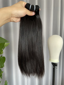 12A Double Drawn Straight Hair Bundles Natural Color Human Hair Weft Free Shipping
