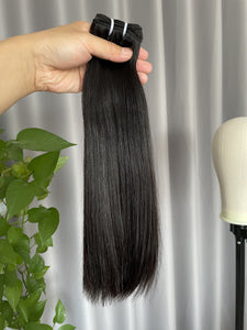 12A Double Drawn Straight Hair Bundles Natural Color Human Hair Weft Free Shipping