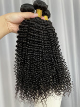9A Kinky Curly Hair Bundles Natural Color Virgin Human Hair Weft Free Shipping
