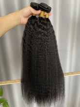 9A Kinky Straight Hair Bundles Natural Color Virgin Human Hair Weft Free Shipping