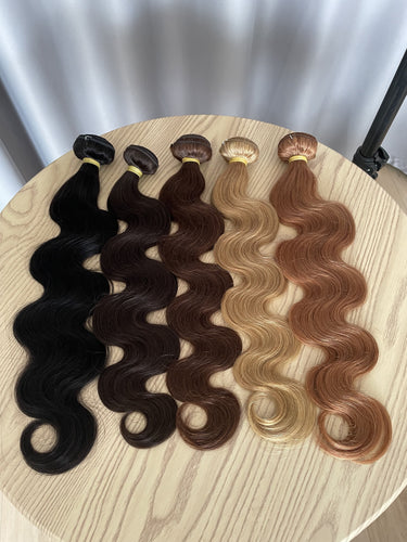 Colored Body Wave Human Hair Bundles 100g Per Bundle