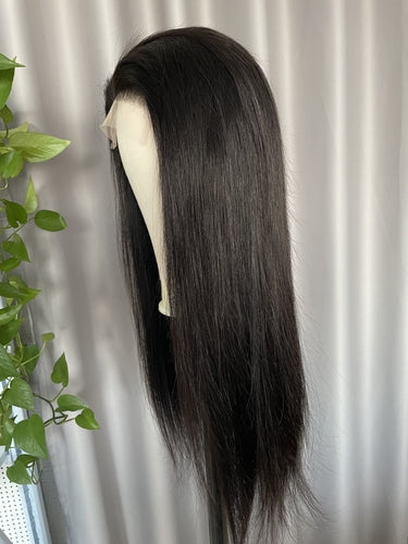 5x5 Closure Wig Straight Virgin Hair Lace Wigs HD Thin Transparent Lace Free Shipping