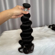 10A Loose Deep Wave Hair Bundles Natural Color Virgin Human Hair Weft Free Shipping