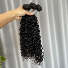 10A Water Wave Hair Bundle Natural Color Virgin Human Hair Weft Free Shipping