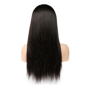 Straight Lace Front Wig 150% Density 8 - 24 Inch Natural Color Human Hair Wigs With Baby Hair