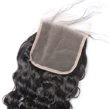 4x4 Lace Closure Water Wave 100% Virgin Human Hair Closure Free Shipping