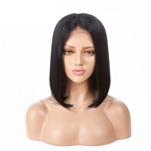 Lace Front Bob Wig 13x4 Lace Virgin Hair Bob Wig Straight 100% Human Hair Free Shipping