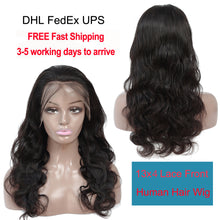 13x4 Lace Frontal Wig Body Wave 100% Virgin Human Hair Lace Front Unit 10A Grade