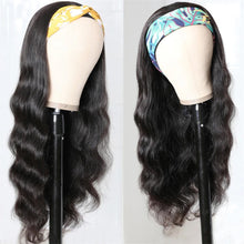 Body Wave Headband Wig 100% Virgin Human Hair Scarf Wig 200% Density