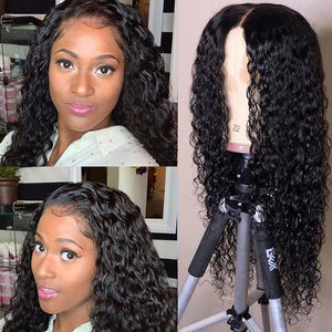 13x4 Lace Frontal Wig Deep Wave 100% Human Hair Lace Front Unit 10A Grade