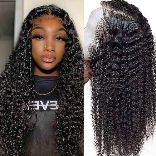 13x4 Lace Frontal Wig Deep Wave 100% Human Hair Lace Front Unit 10A Grade
