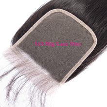 5x5 Lace Closure Straight 100% Virgin Human Hair Closure Free Shipping