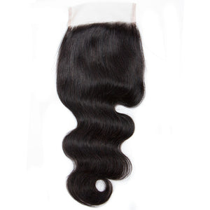 6x6 Lace Closure Body Wave 100% Virgin Human Hair Closure Free Shipping