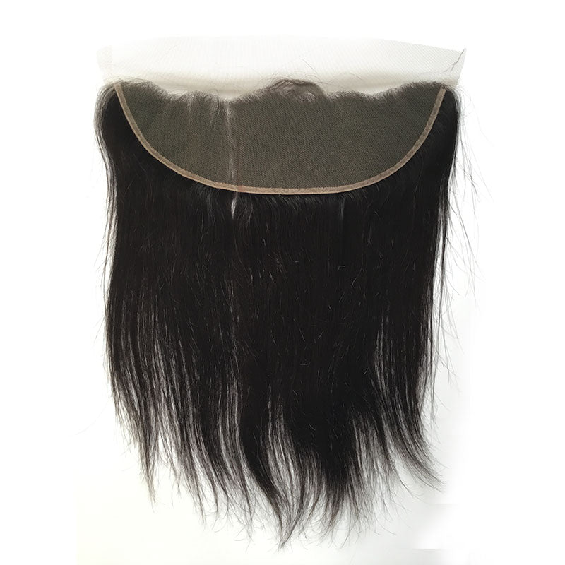 13x4 Straight Lace Frontal Natural Color Human Hair Ear To Ear Frontal Free Shipping