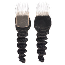 4x4 Lace Closure Loose Deep 100% Virgin Human Hair Closure Free Shipping