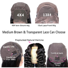13x4 Lace Frontal Wig Loose Wave 100% Human Hair Lace Front Unit 10A Grade
