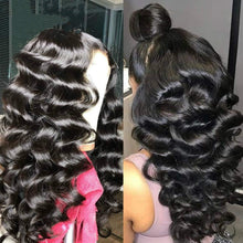 13x4 Lace Frontal Wig Loose Wave 100% Human Hair Lace Front Unit 10A Grade