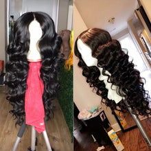 13x4 Lace Frontal Wig Loose Wave 100% Human Hair Lace Front Unit 10A Grade