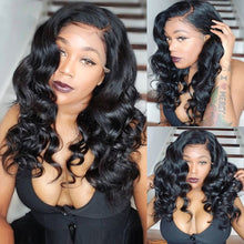 13x4 Lace Frontal Wig Loose Wave 100% Human Hair Lace Front Unit 10A Grade