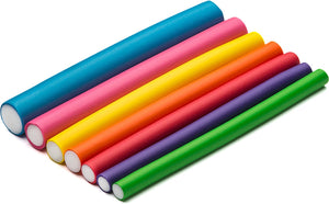 42-pack 7" Flexible Curling Rods Twist-flex Rods Foam Hair Rollers