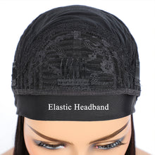 Straight Headband Wig 100% Human Hair Scarf Wig 200% Density Grade 10A