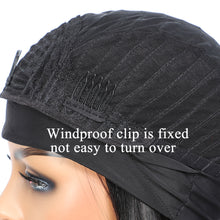 Straight Headband Wig 100% Human Hair Scarf Wig 200% Density Grade 10A