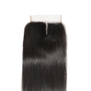 4x4 Lace Closure Straight 100% Virgin Human Hair Closure Free Shipping