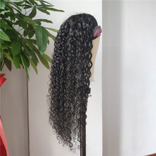 Water Wave Headband Wig 100% Human Hair Scarf Wig 200% Density Grade 10A