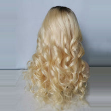 1b/613 Loose Wave Wig  Ombre Blonde Front Lace Wig 100% Human Hair