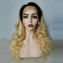 1b/613 Loose Wave Wig  Ombre Blonde Front Lace Wig 100% Human Hair