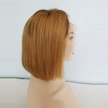 Bob Wig 1b/27 Front Lace Wig 100% Human Hair