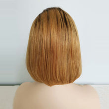 Bob Wig 1b/27 Front Lace Wig 100% Human Hair