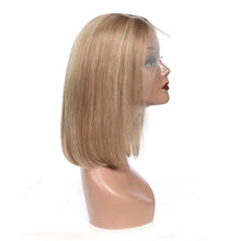 Bob Front Lace Wig 100% Human Hair Dirty Blonde Hair